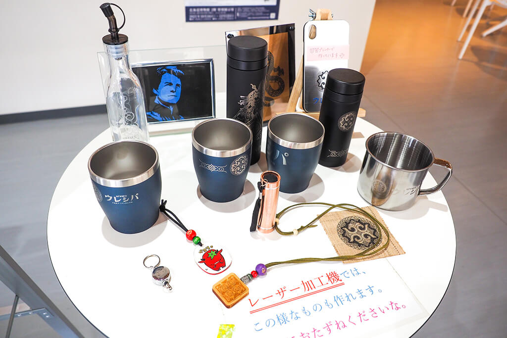 二風谷コタンの体験コーナー