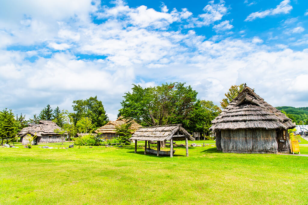 二風谷のチセ群
