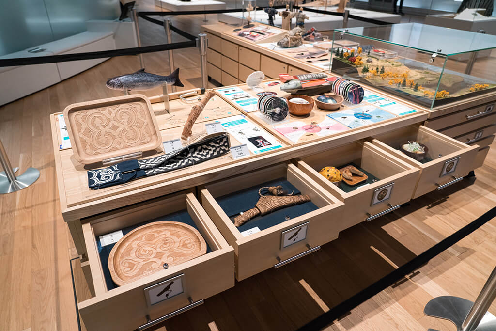 ウポポイの展示スペース