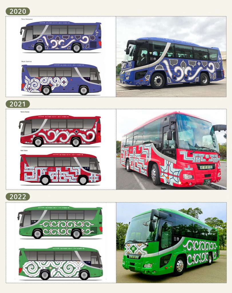 セタプクサ号のデザイン案と実際の車体比較