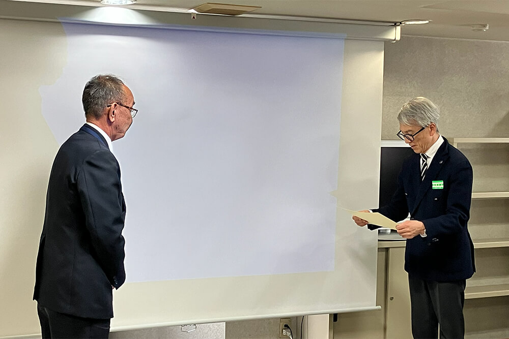 永年勤続表彰の様子