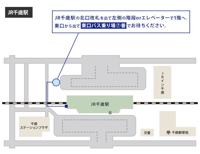 JR千歳線周辺地図