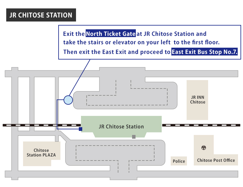 Map of the Area Around JR Chitose Line