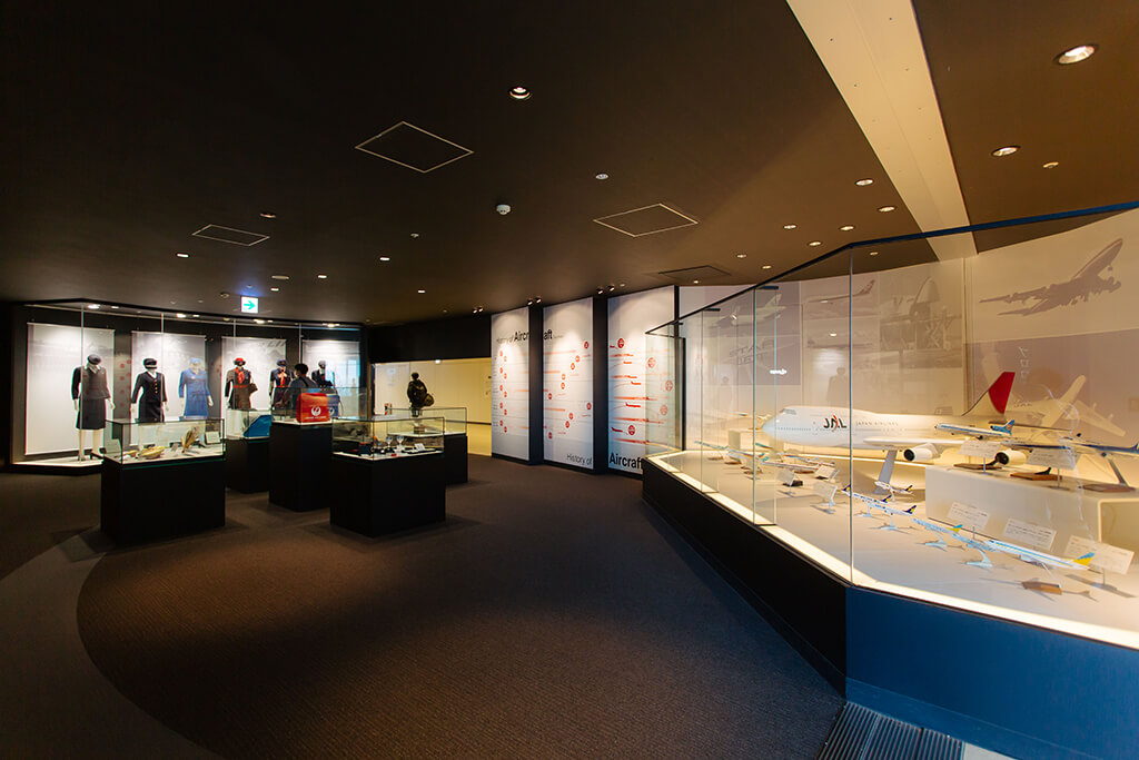 新千歳空港国内線ターミナルビルのエアポートヒストリーミュージアム