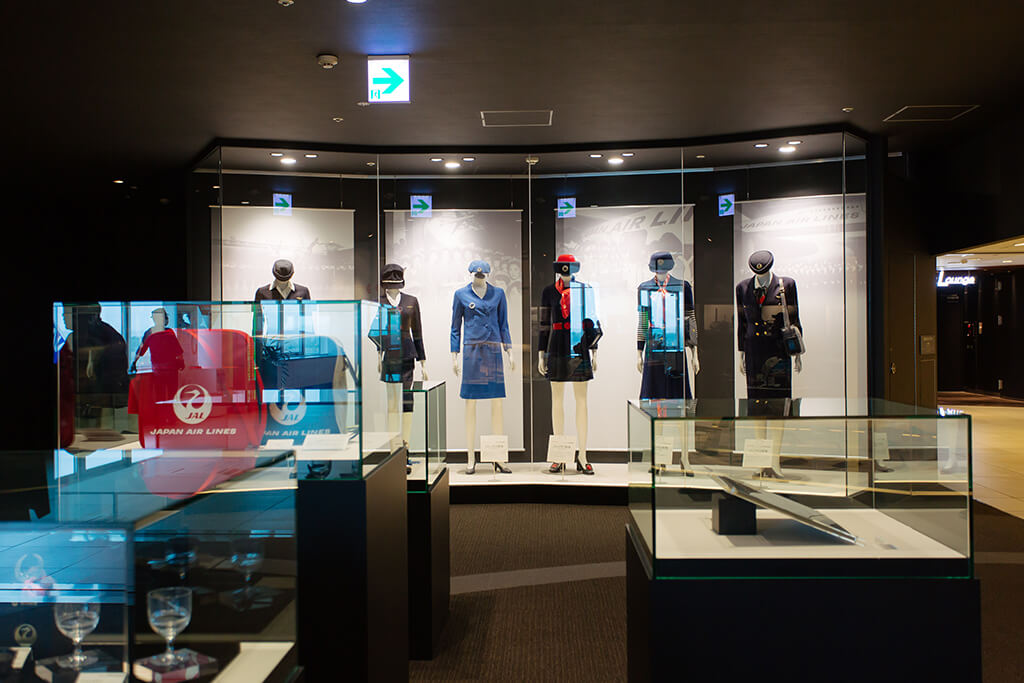 新千歳空港国内線ターミナルビルのエアポートヒストリーミュージアム