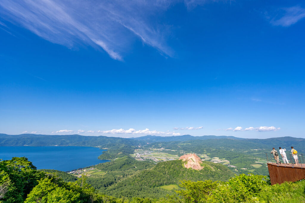 有珠山ロープウェイのテラス